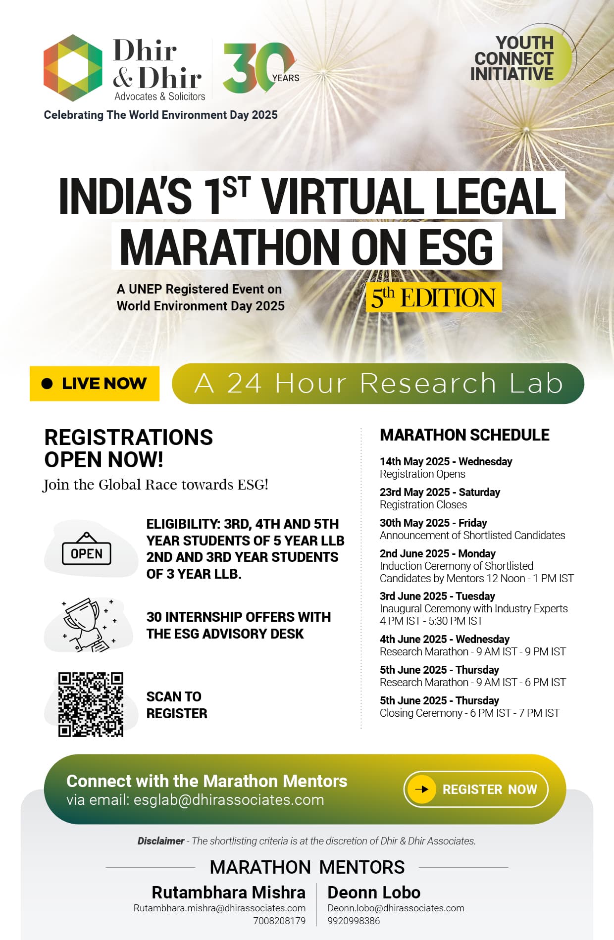 ESG Virtual Legal Marathon 2025 — 5th Edition
