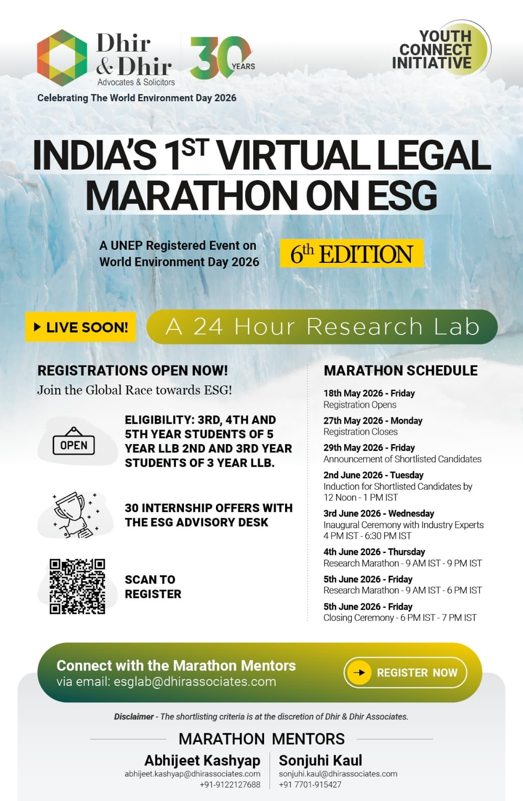 ESG Virtual Legal Marathon 2026 — 6th Annual Edition